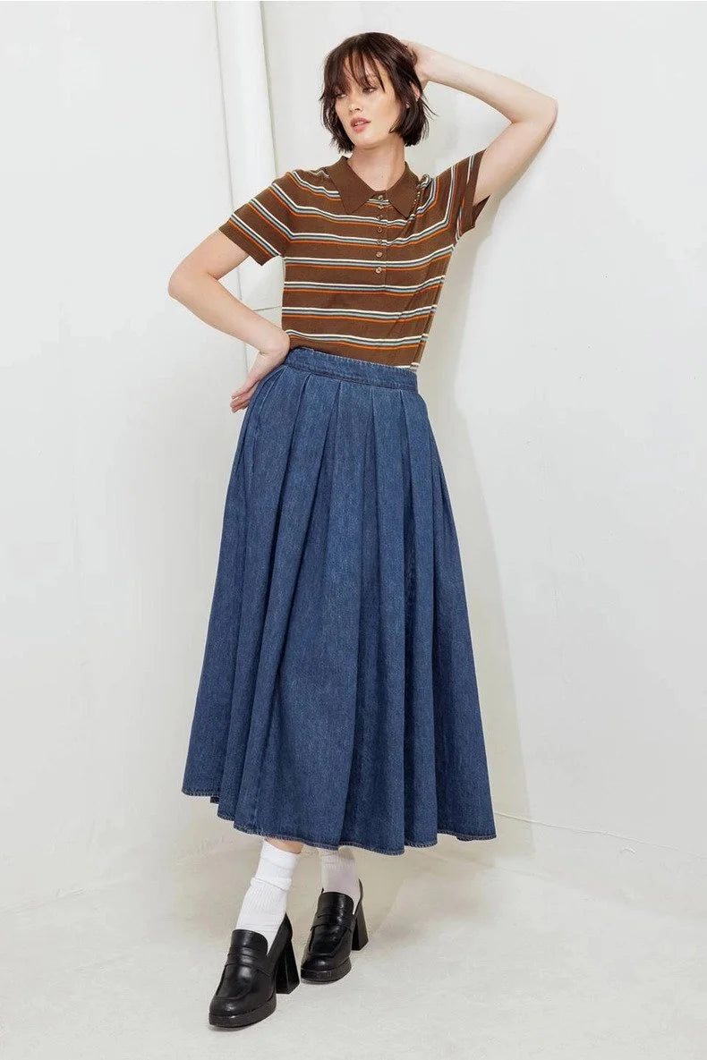 Belle of the Blues Denim Skirt