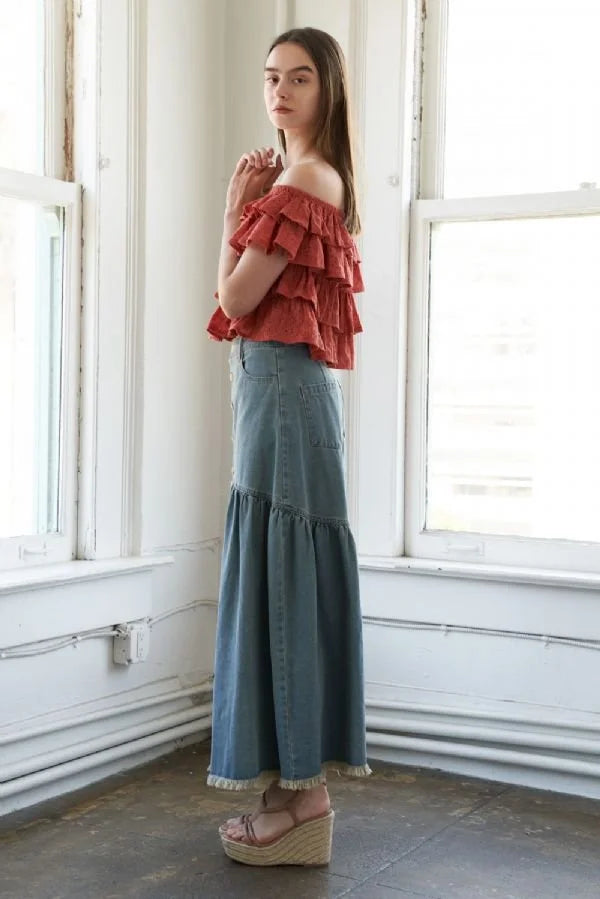 Rustic Eyelet Top