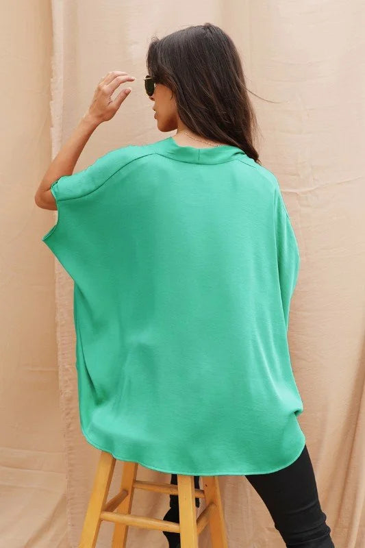 Green Caftan Top