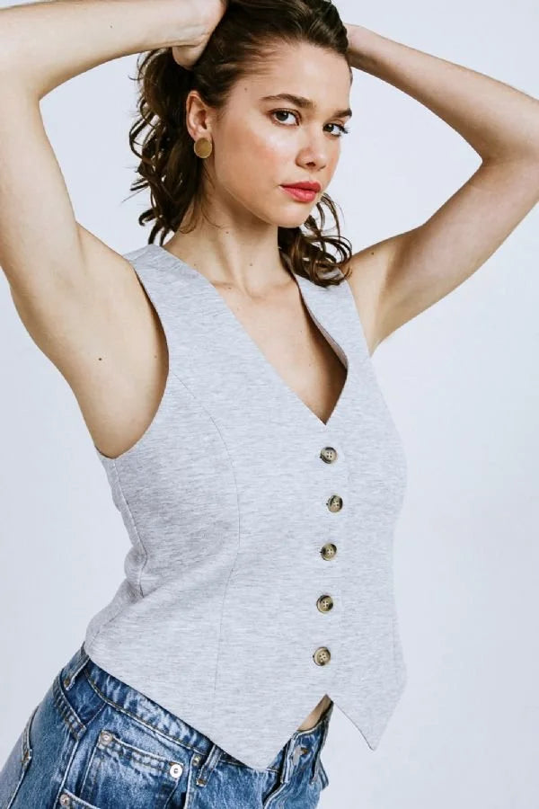 Ponte Knit Vest