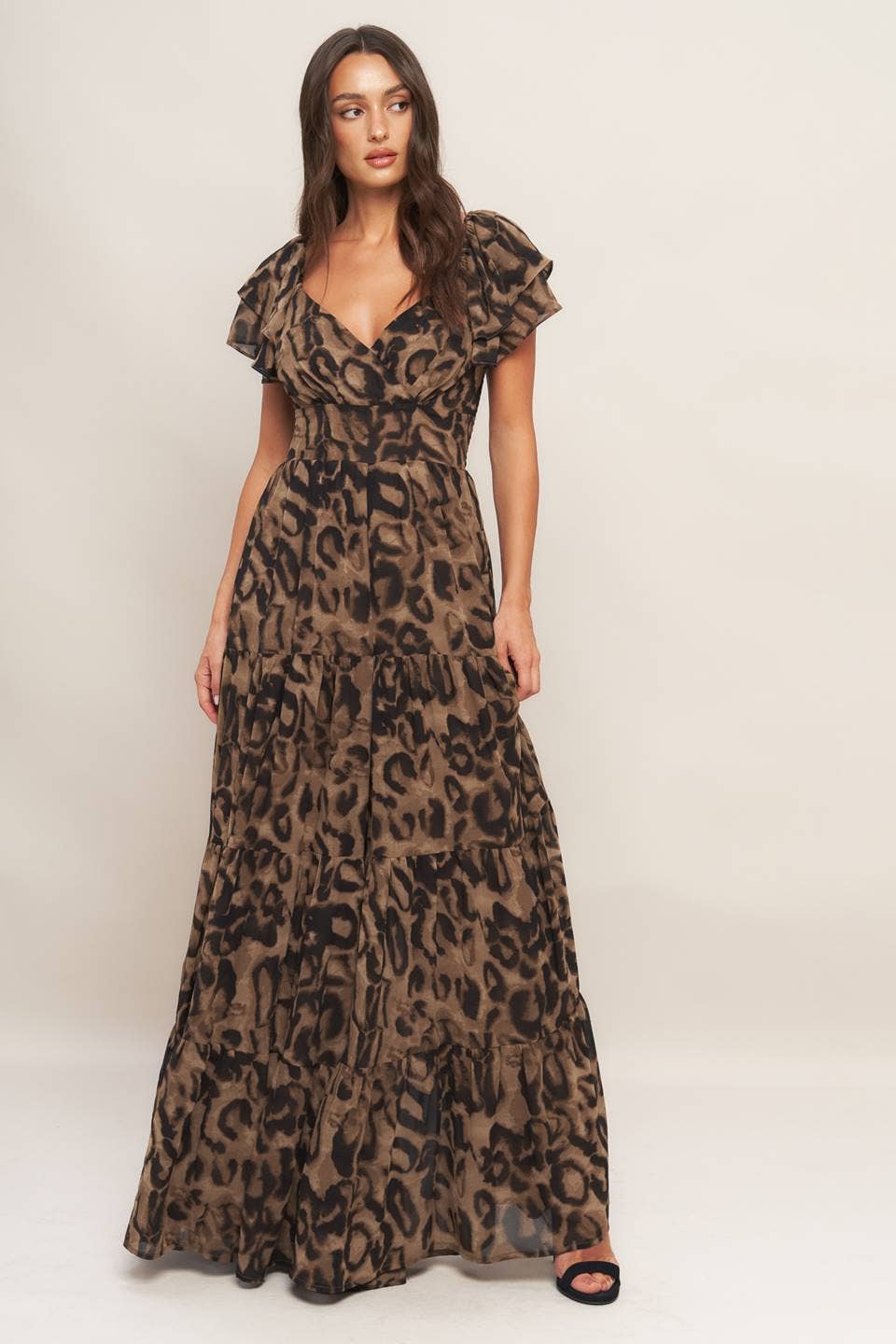 Leopard Ruffle Jumpsuit