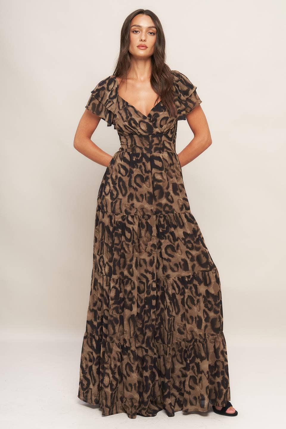 Leopard Ruffle Jumpsuit