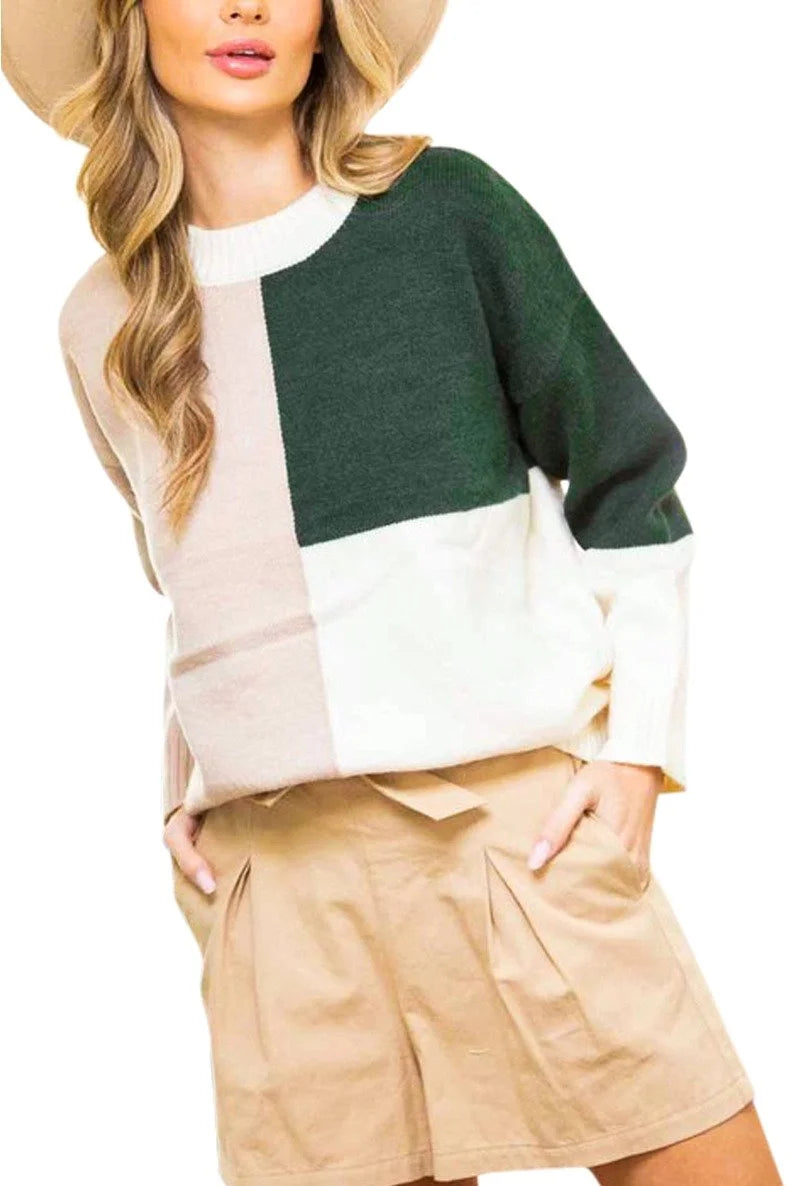 Colorblock Sweater