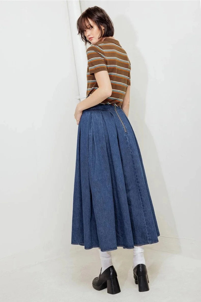 Belle of the Blues Denim Skirt