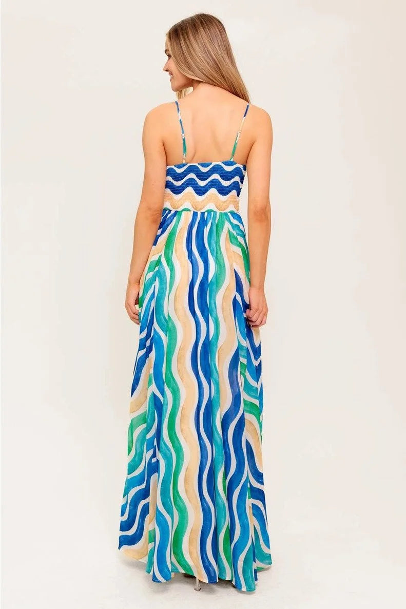 Tide & Teal Maxi Dress
