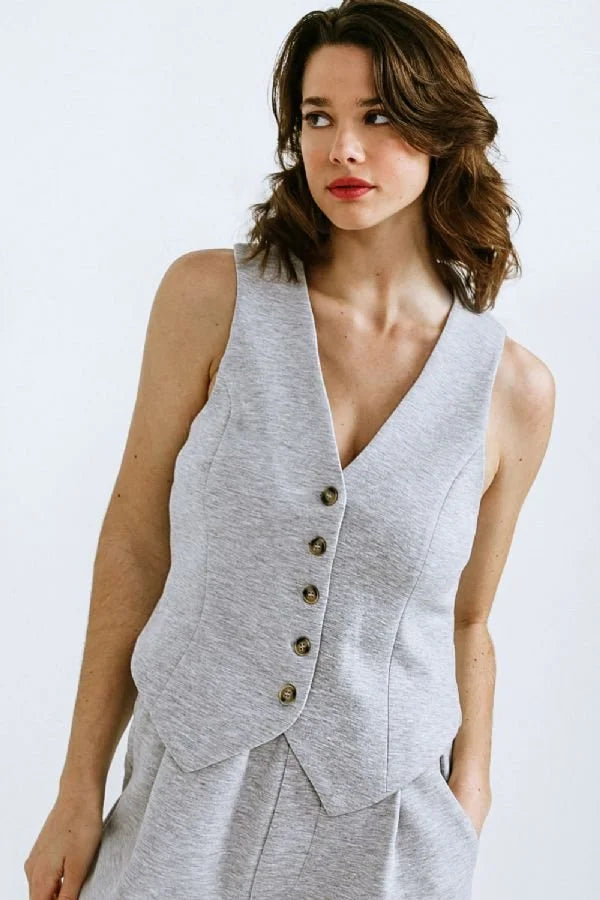 Ponte Knit Vest