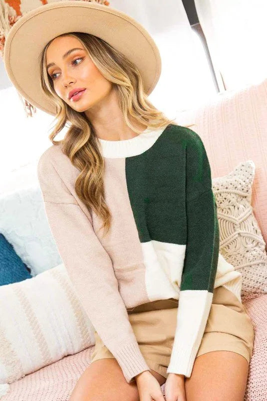 Colorblock Sweater