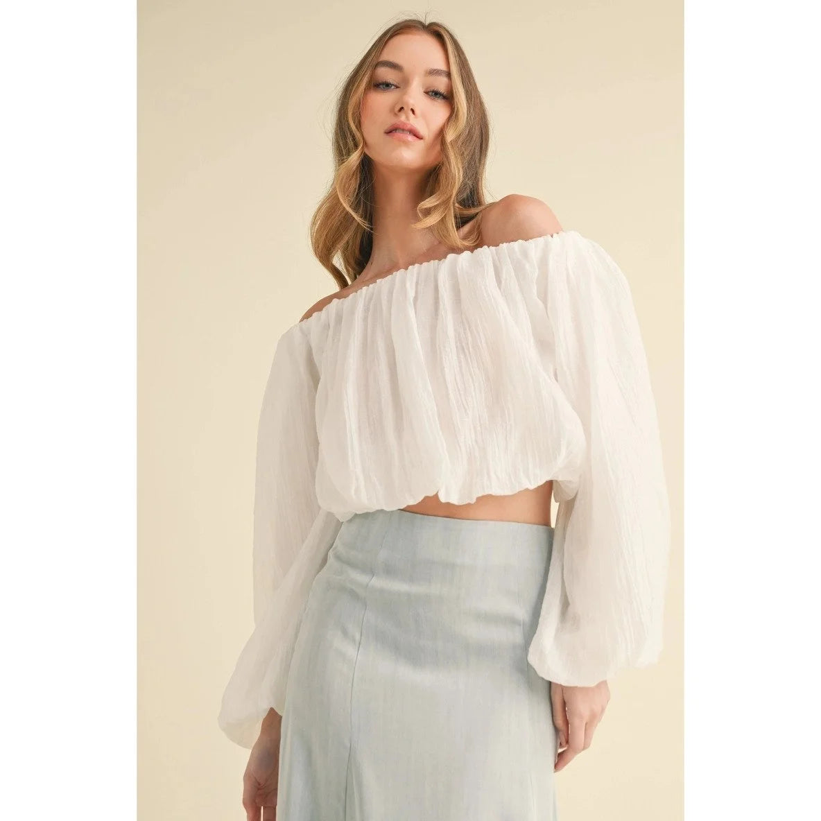 Cloud Nine Off-Shoulder Blouse