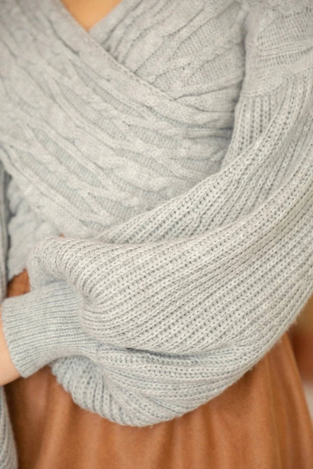 Paislee Wrapped Crop Sweater