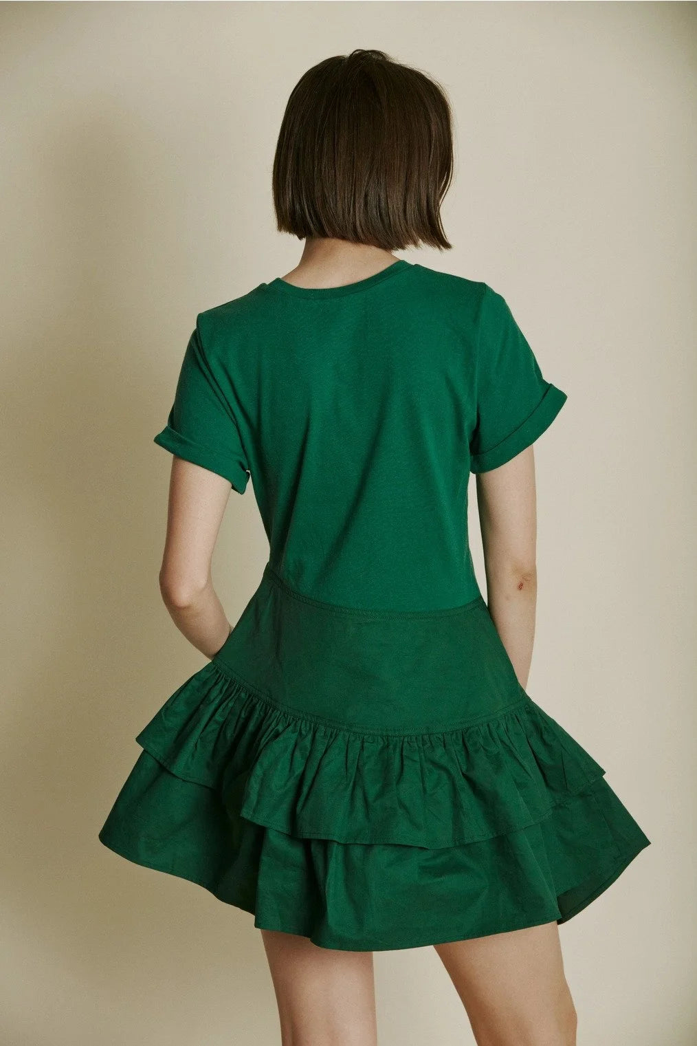 Green Asymetric Dress