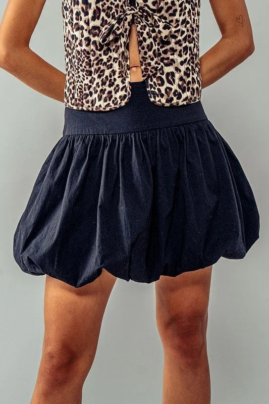 Eclispse Crescent Balloon Mini Skirt