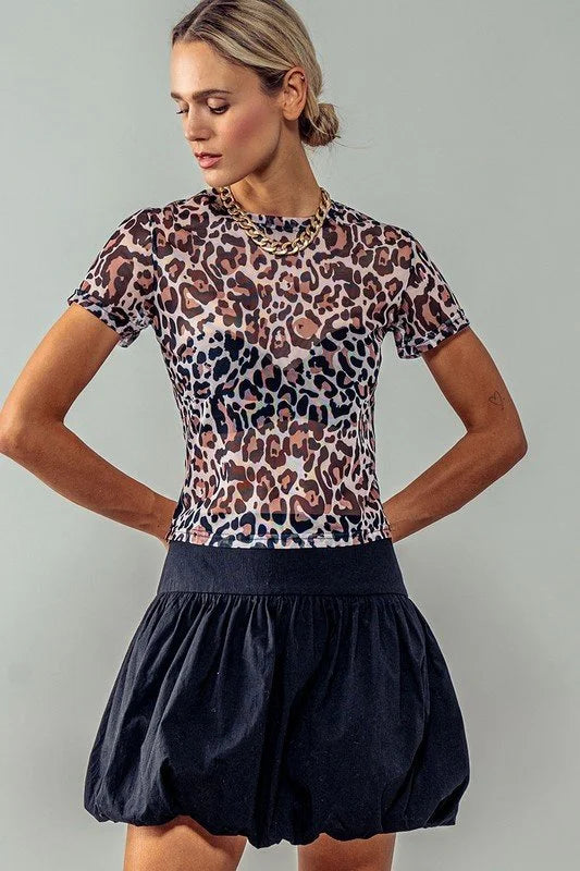 Eclispse Crescent Balloon Mini Skirt