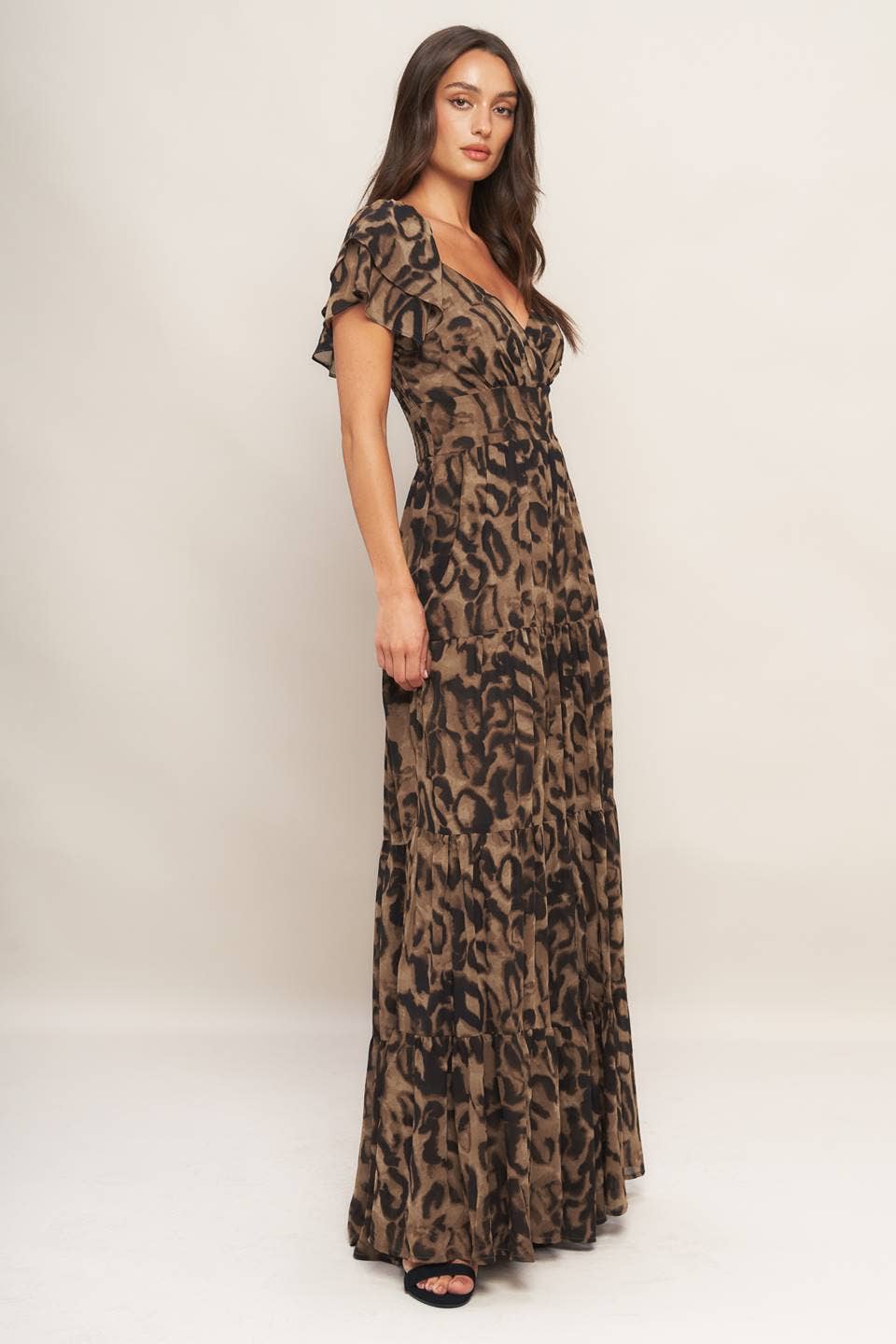 Leopard Ruffle Jumpsuit