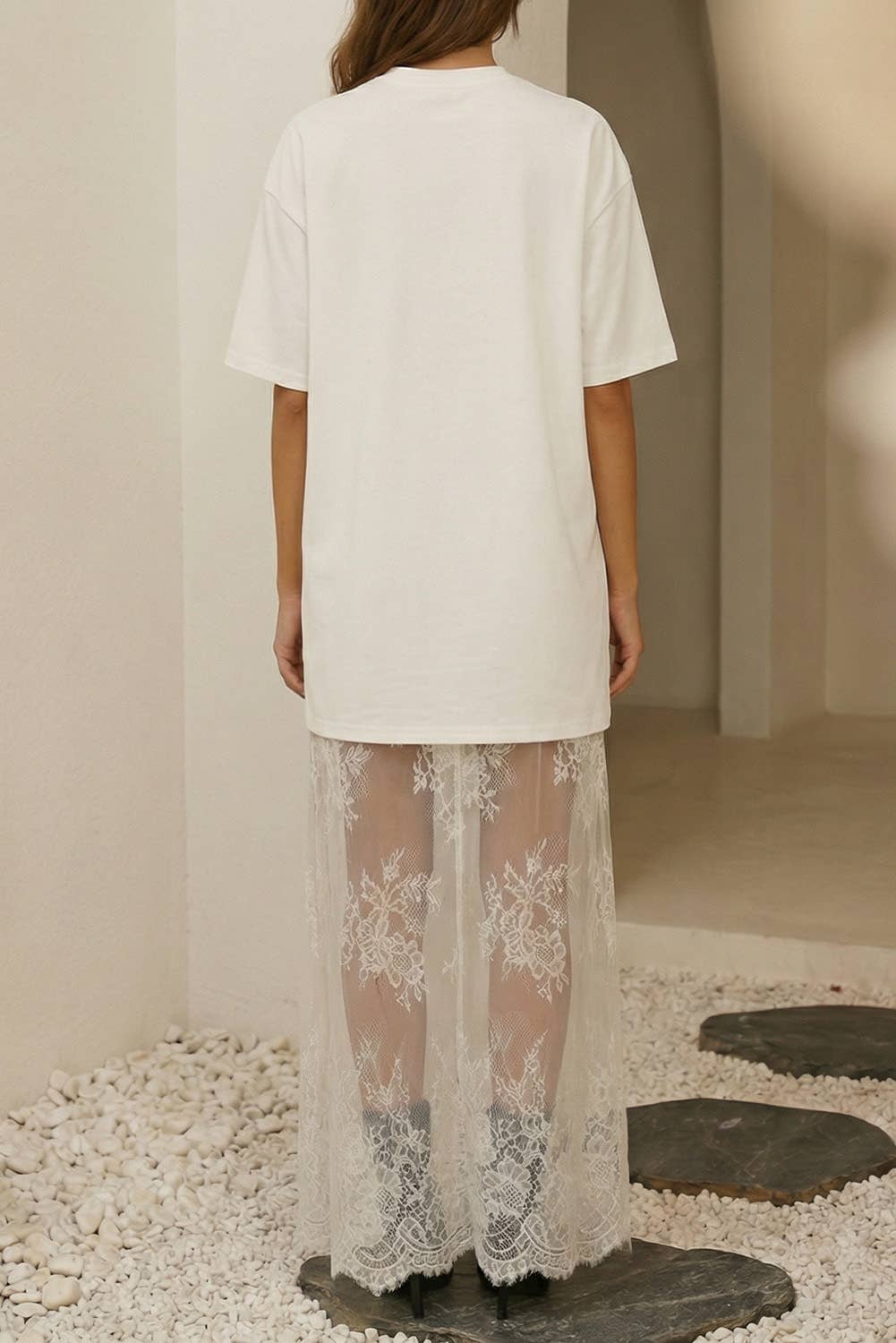 Lace Tee Dress Emerson Joy Co Lace Tee Dress Emerson Joy Co