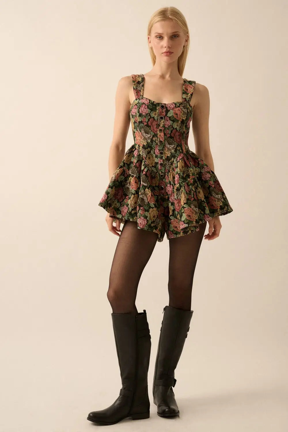 Floral Tapestry Romper