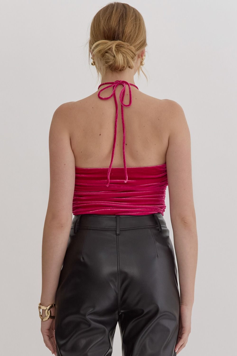 Velvet Bloom Bodysuit (Available in Pink & Green)